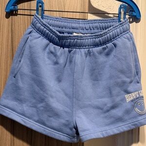 Women's Blue Cargo Shorts